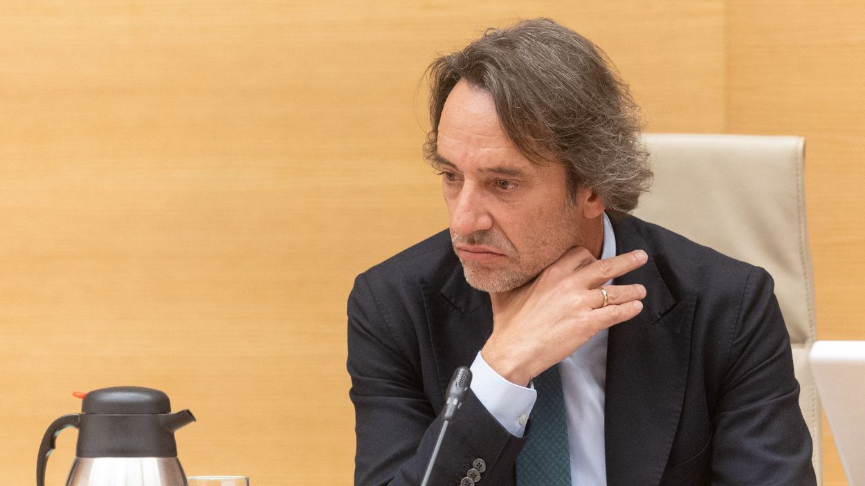 El exsecretario autonómico del Gabinete de Carlos Mazón en la Generalitat, José Manuel Cuenca Ais, en el Congreso de los Diputados. EP.