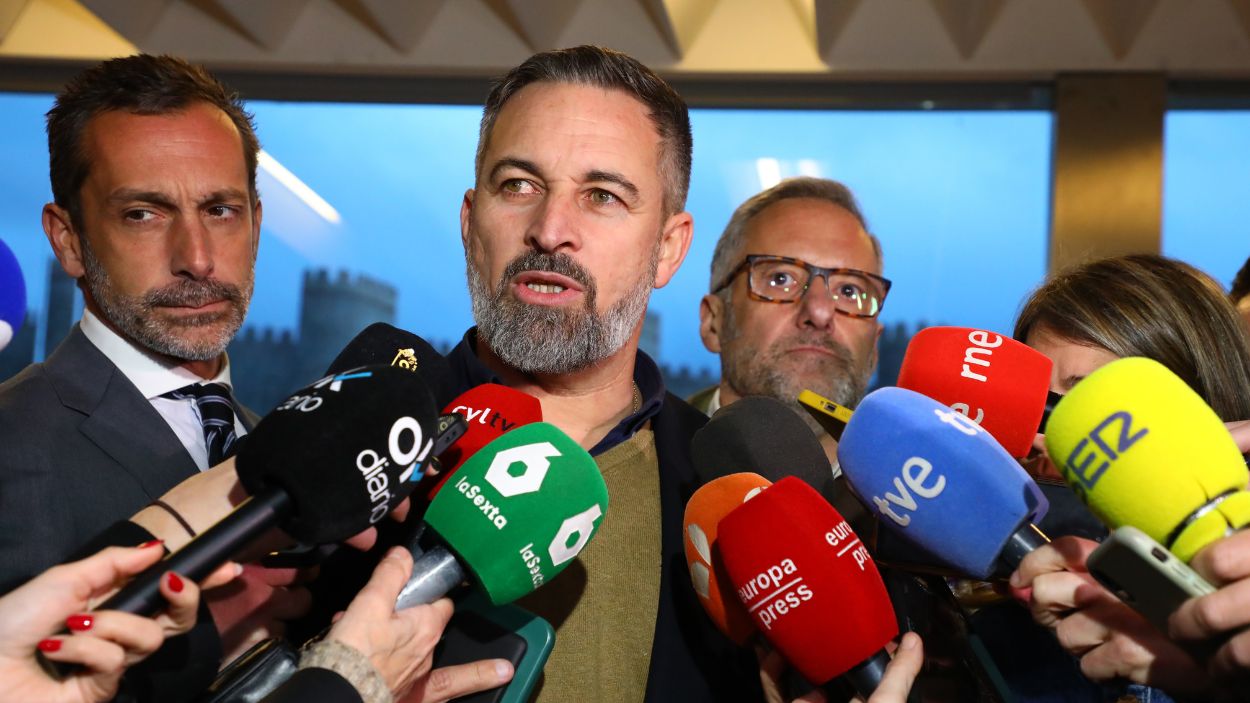 El presidente de VOX, Santiago Abascal. EP.