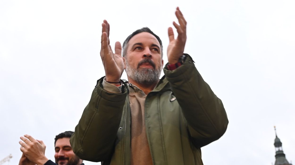 El líder de Vox, Santiago Abascal. EP