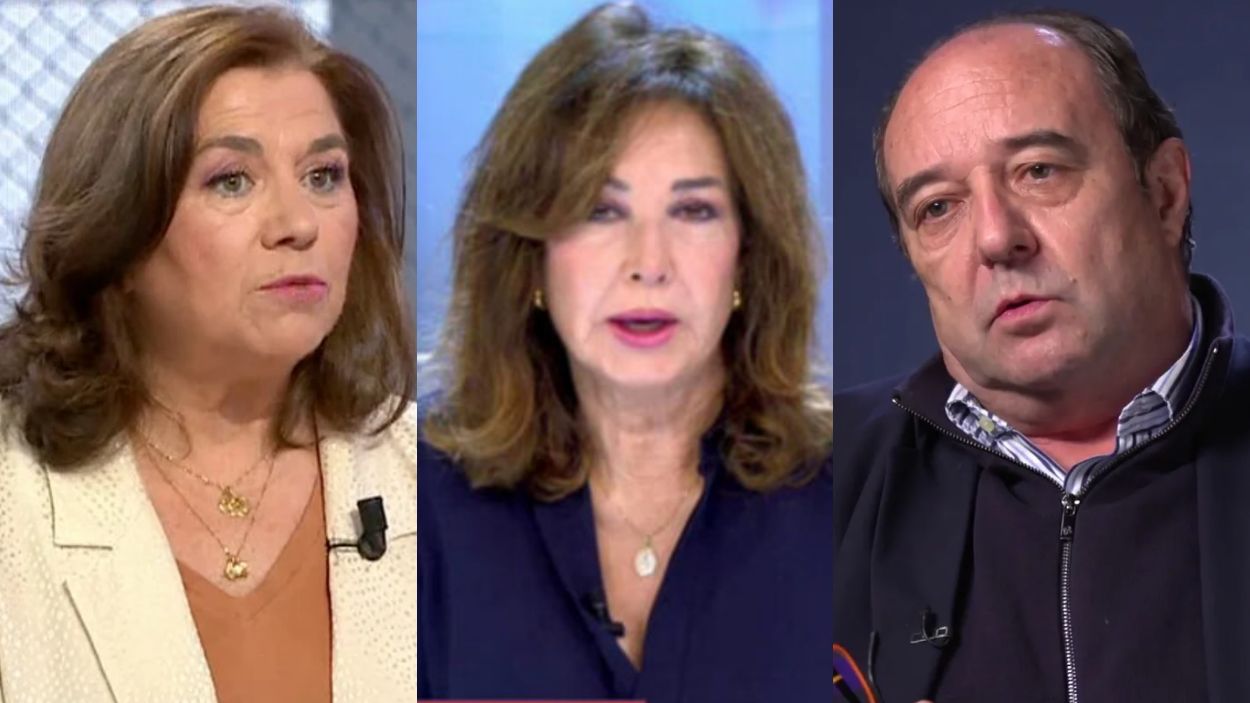 Lucía Méndez, Ana Rosa Quintana y Jesús Maraña