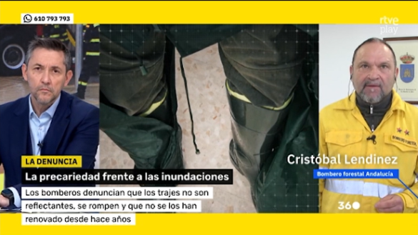 Cristobal Lendínez, bombero del Infoca en Mañaneros