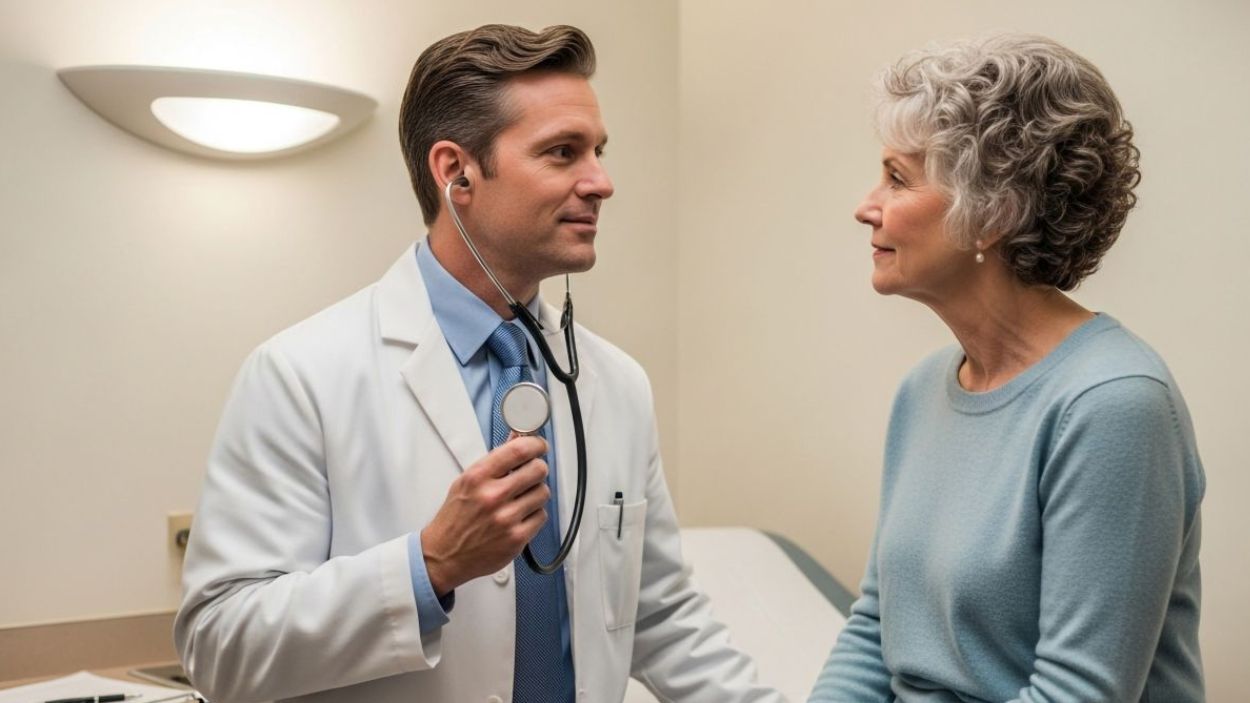 Médico en una consulta