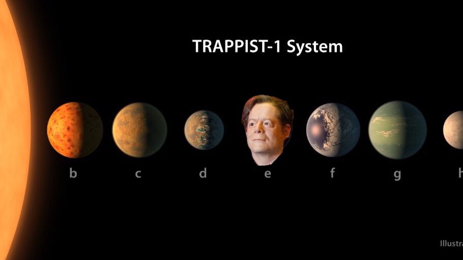Uno de los memes tras el descubrimiento de la NASA de siete exoplanetas. 