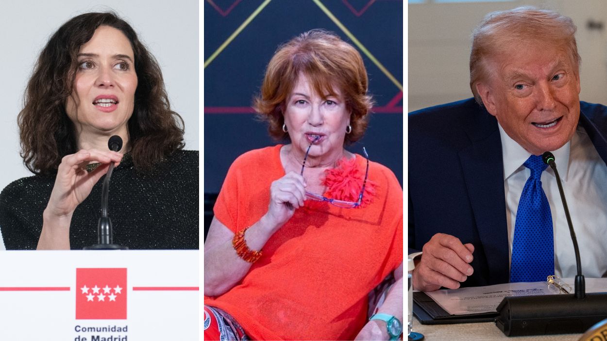 Isabel Díaz Ayuso, Rosa Villacastín y Donald Trump. Elaboración propia.