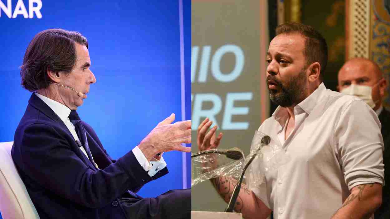 Antonio Maestre retrata a Aznar tras amenazar al Gobierno por el caso Epstein