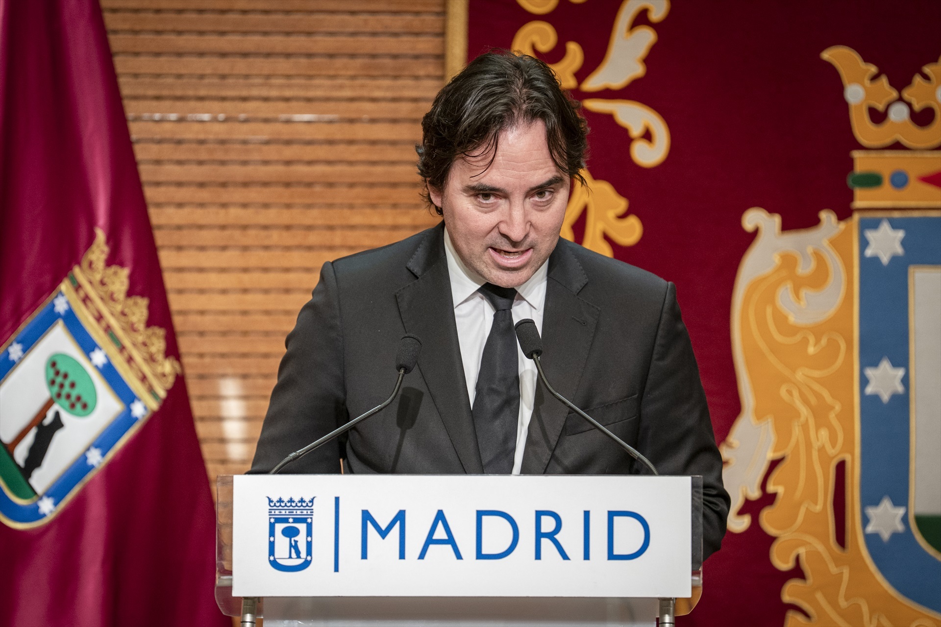 Raul Martín Presa, presidente del Rayo Vallecas durante una conferencia de prensa| EP