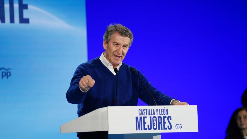 Alberto Núñez Feijóo, lÍder del Partido Popular, en Castilla y León. EP