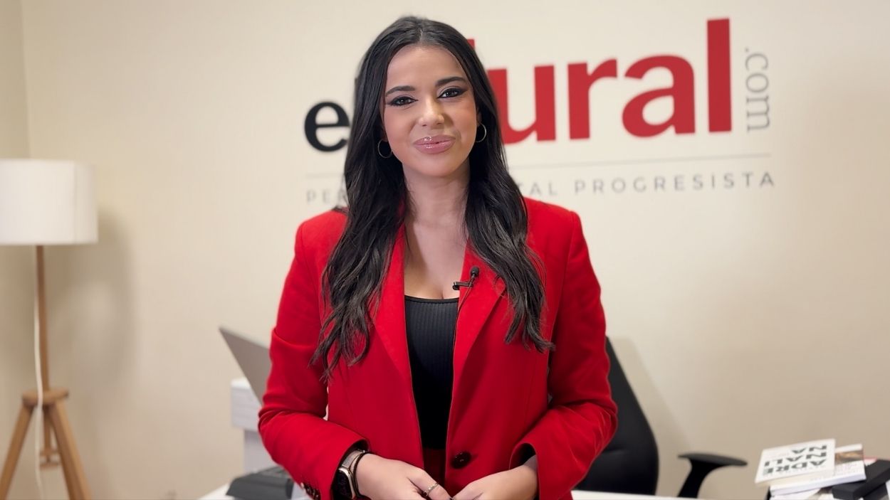 Sarah Santaolalla, en las oficinas de 'ElPlural.com'. Propia