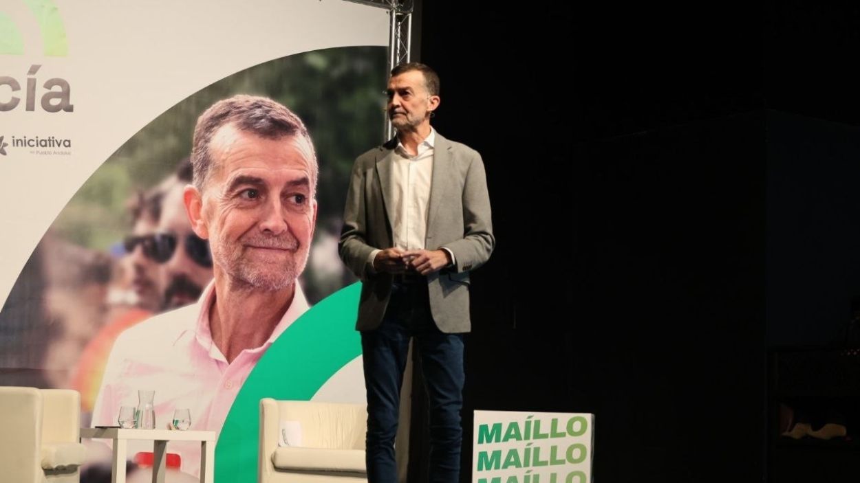 El coordinador federal de Izquierda Unida, Antonio Maíllo, en su acto de presentación a la candidatura a la Presidencia de la Junta / EP
