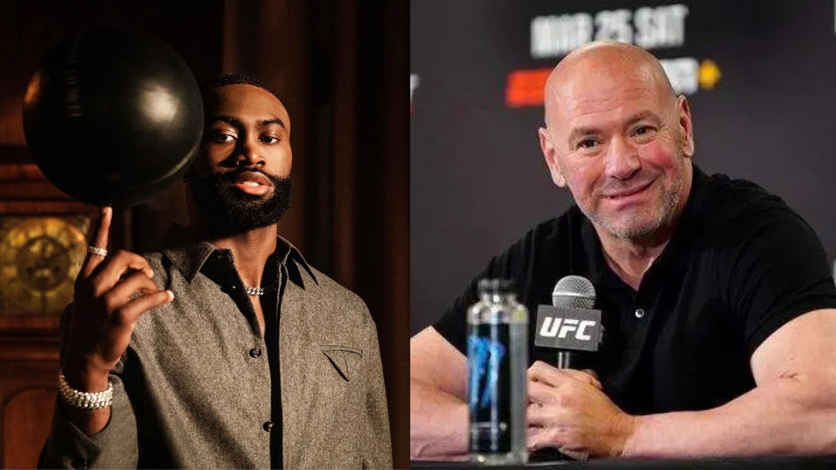 Jaylen Brown y el presidente de la UFC, Dana White| Montaje propio
