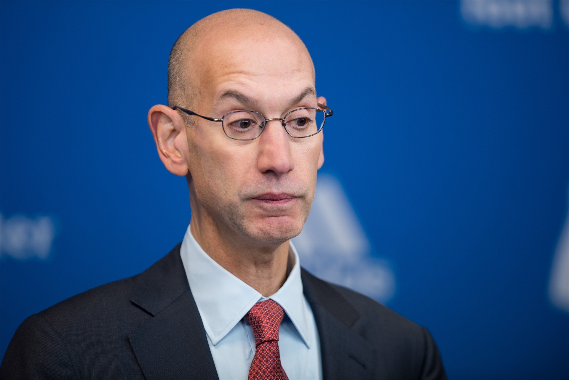 El comisionado de la NBA, Adam Silver, durante una rueda de prensa| EP