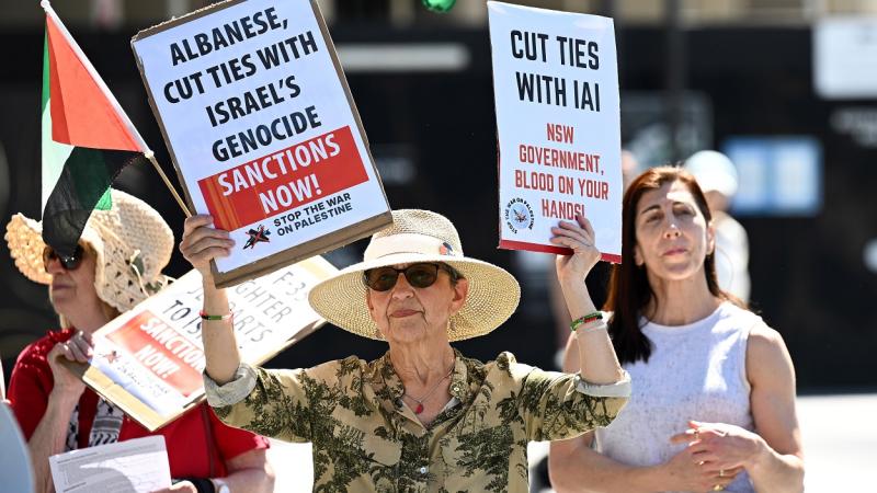 Protestas contra la presencia del presidente de Israel en Australia. EP