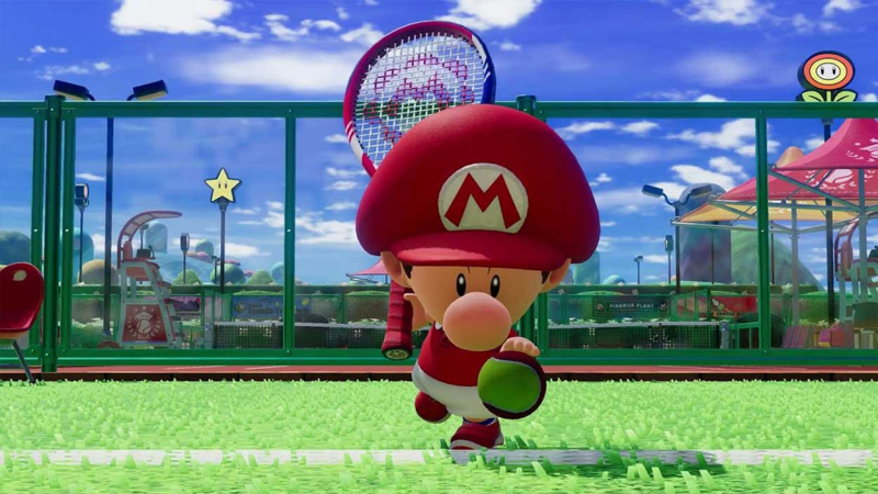 Baby Mario en Mario Tennis Fever Baby Mario en Mario Tennis Fever