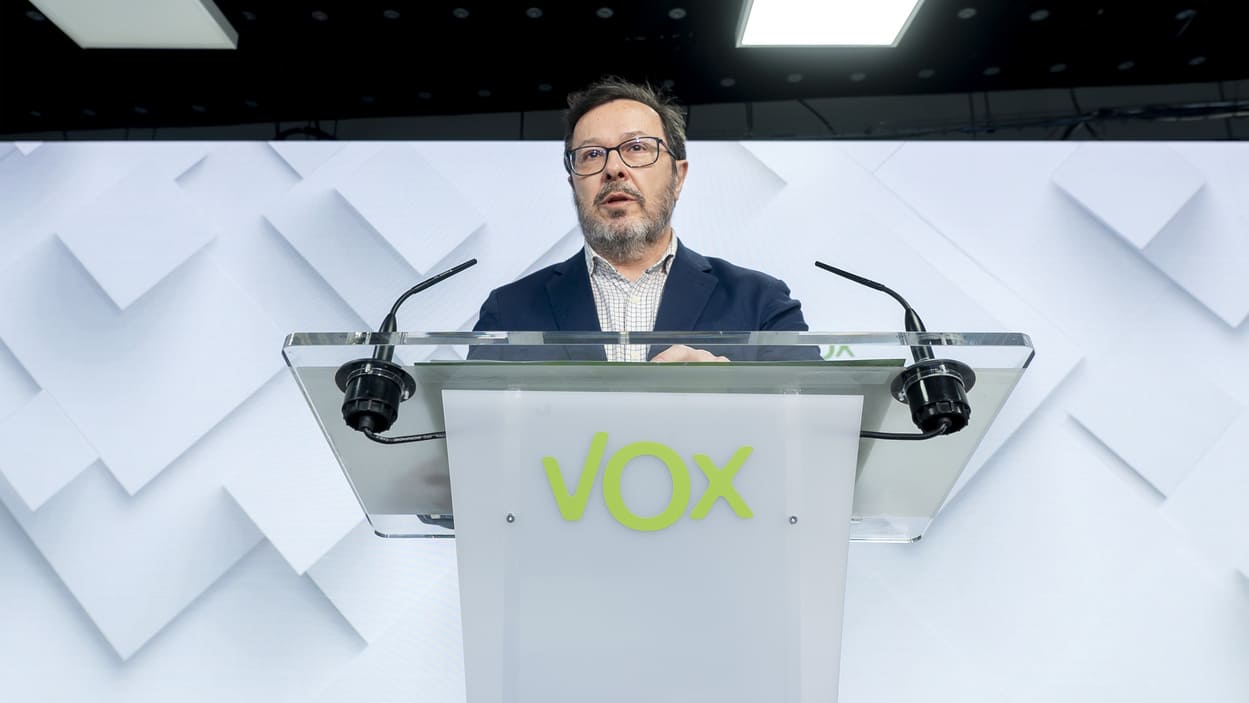 El portavoz de Vox, José Antonio Fúster. EP.
