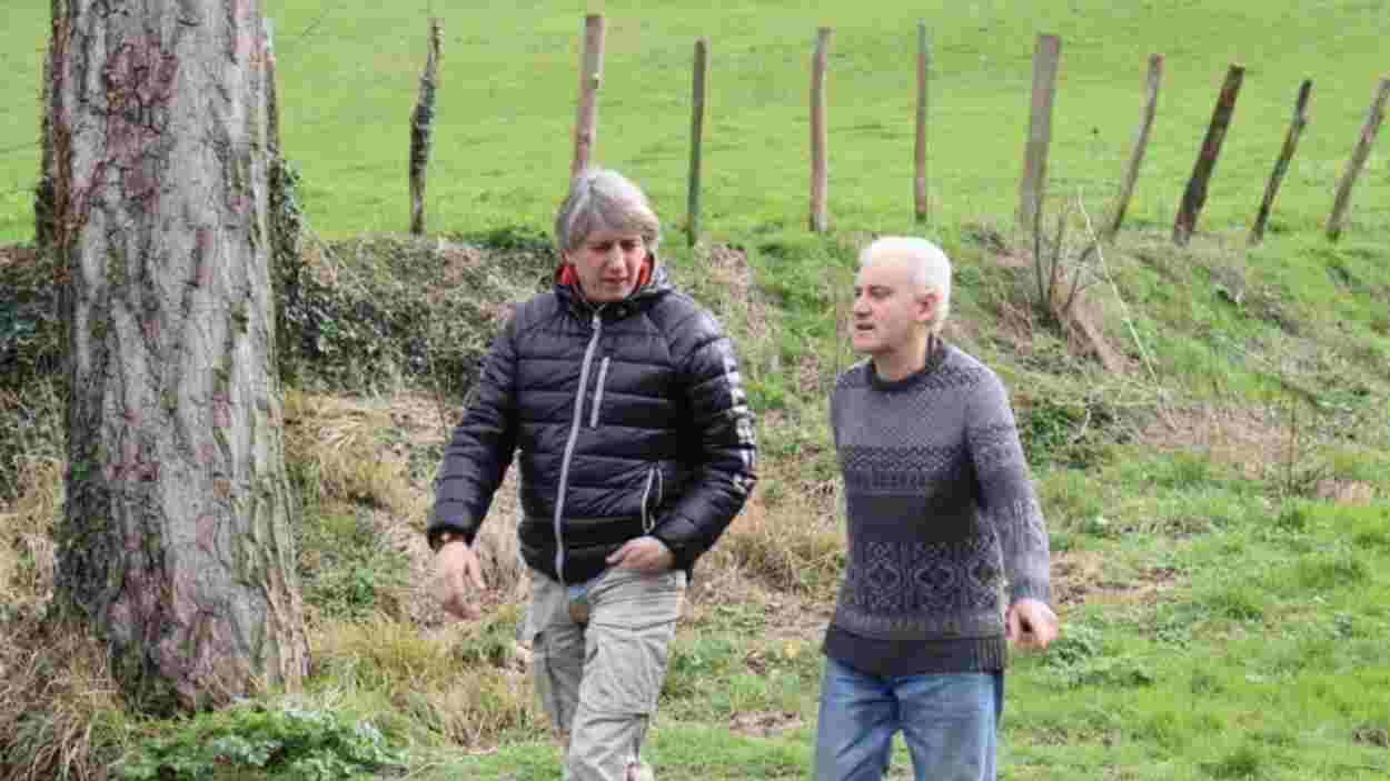 Carlos Martínez en su visita a Las Merindades. EP