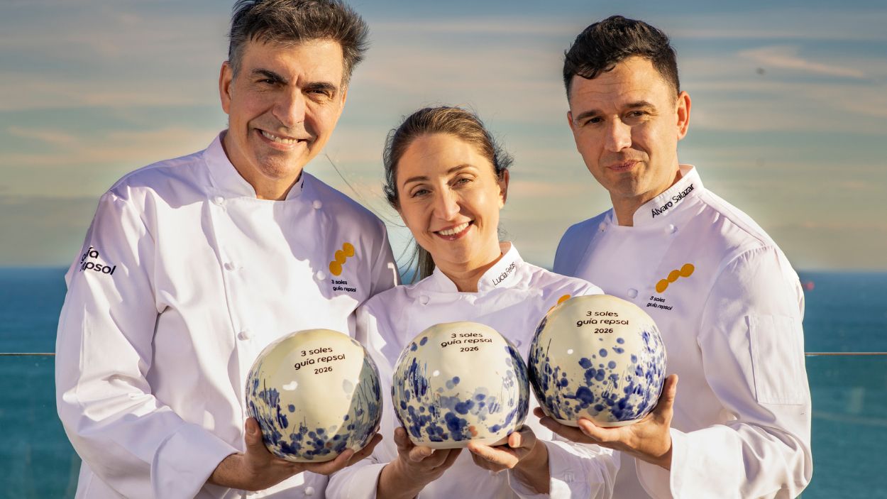 Los nuevos 3 Soles Repsol 2026 Ramón Freixa, Lucía Freitas y Álvaro Salazar