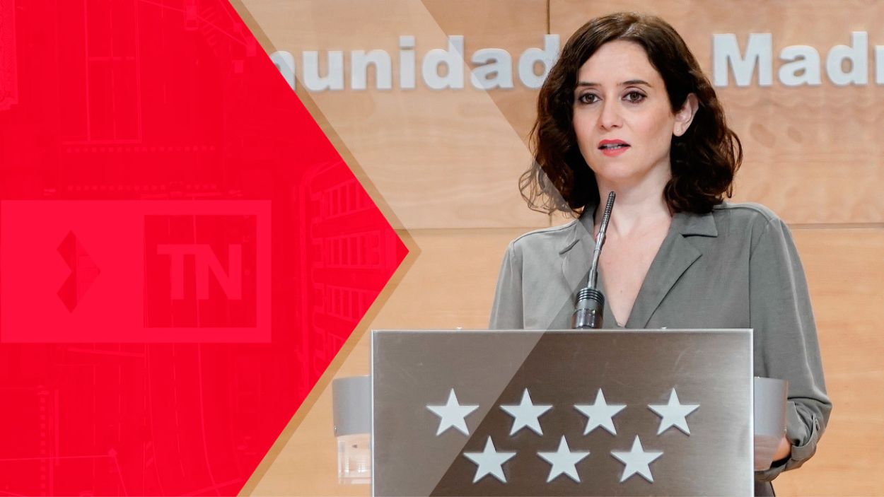 Ayuso en 'Telenoticias'. Telemadrid