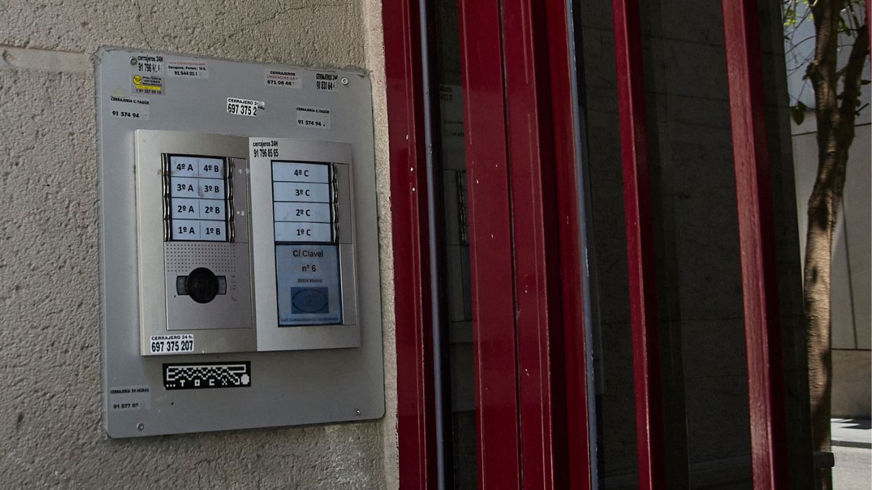 Exterior de un piso turístico en el centro de Madrid. EP.