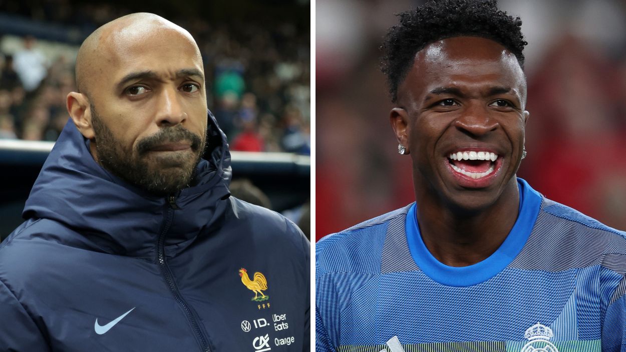 Thierry Henry y Vinicius Junior.