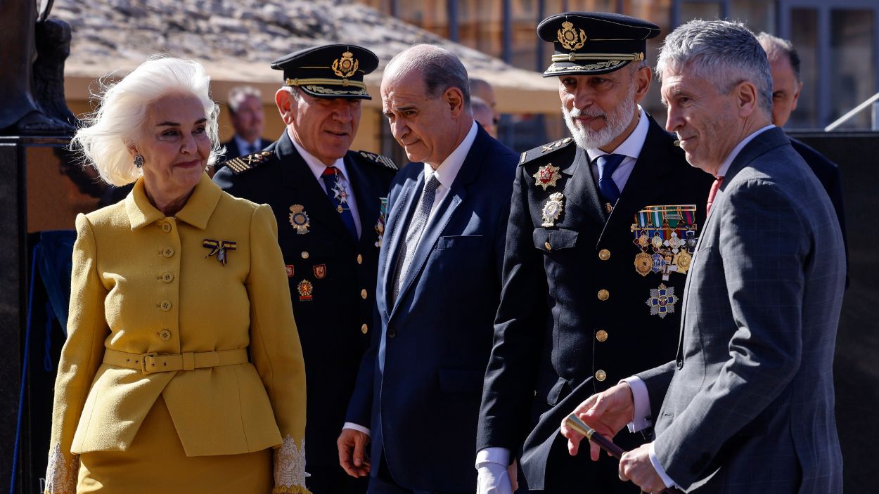 José Ángel González, máximo mando de la Policía Nacional, y Fernando Grande Marlaska, ministro del Interior 