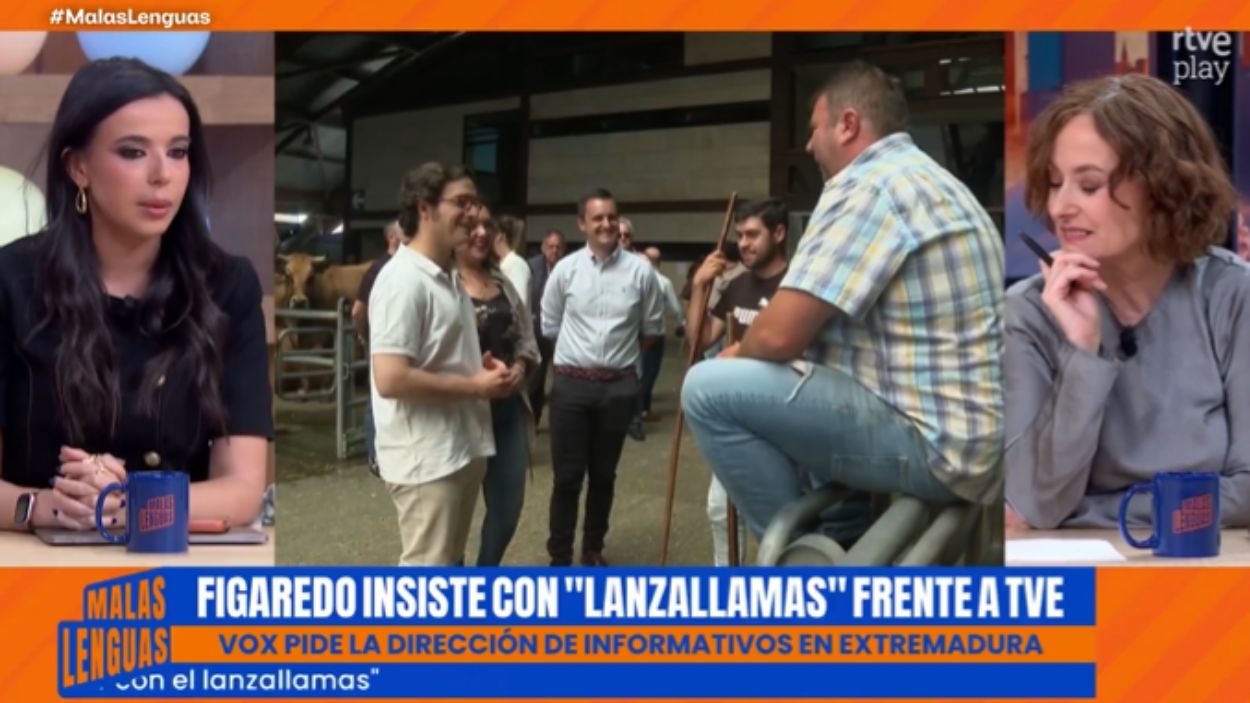 Sarah Santaolalla en 'Malas Lenguas'. TVE