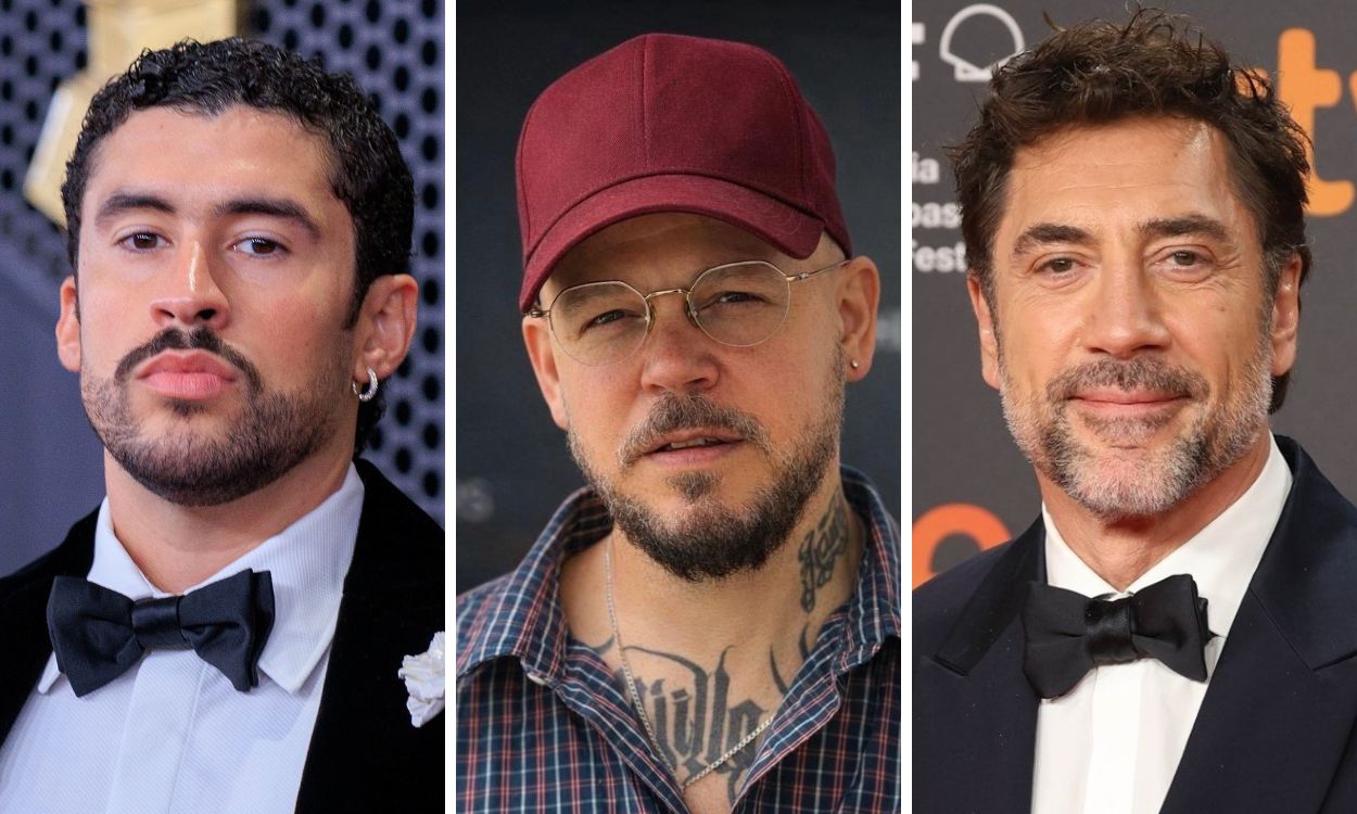 Bad Bunny, Rene Joglar y Javier Bardem.