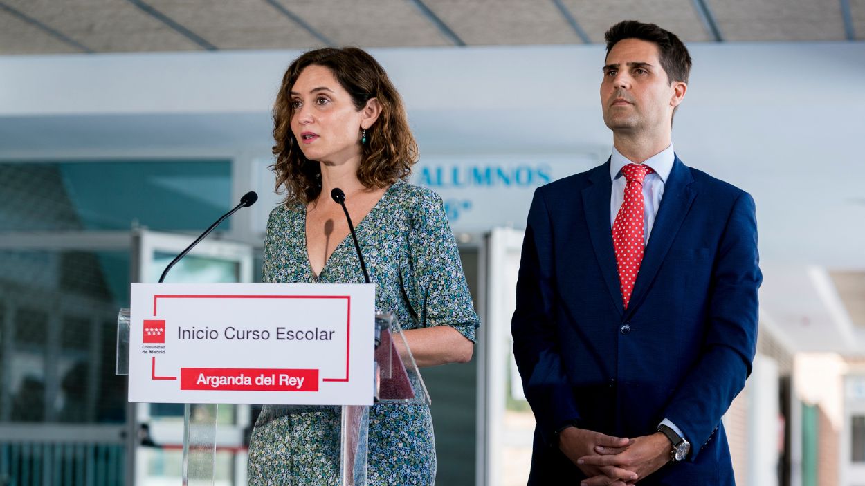 Emilio Viciana e Isabel Díaz Ayuso. EP