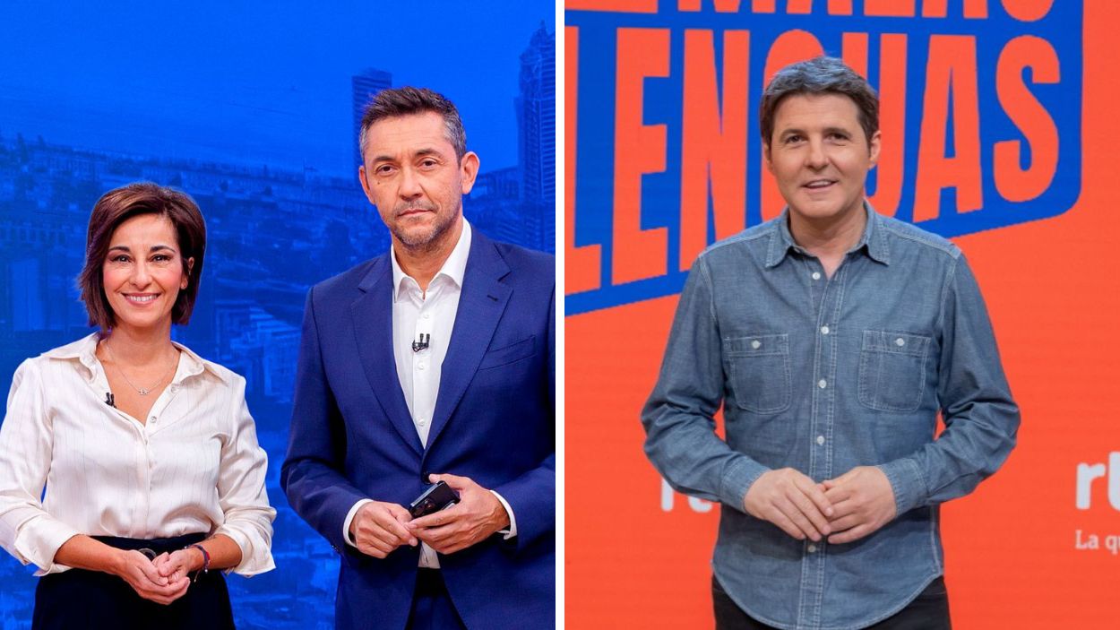 Adela González, Javier Ruiz y Jesús Cintora