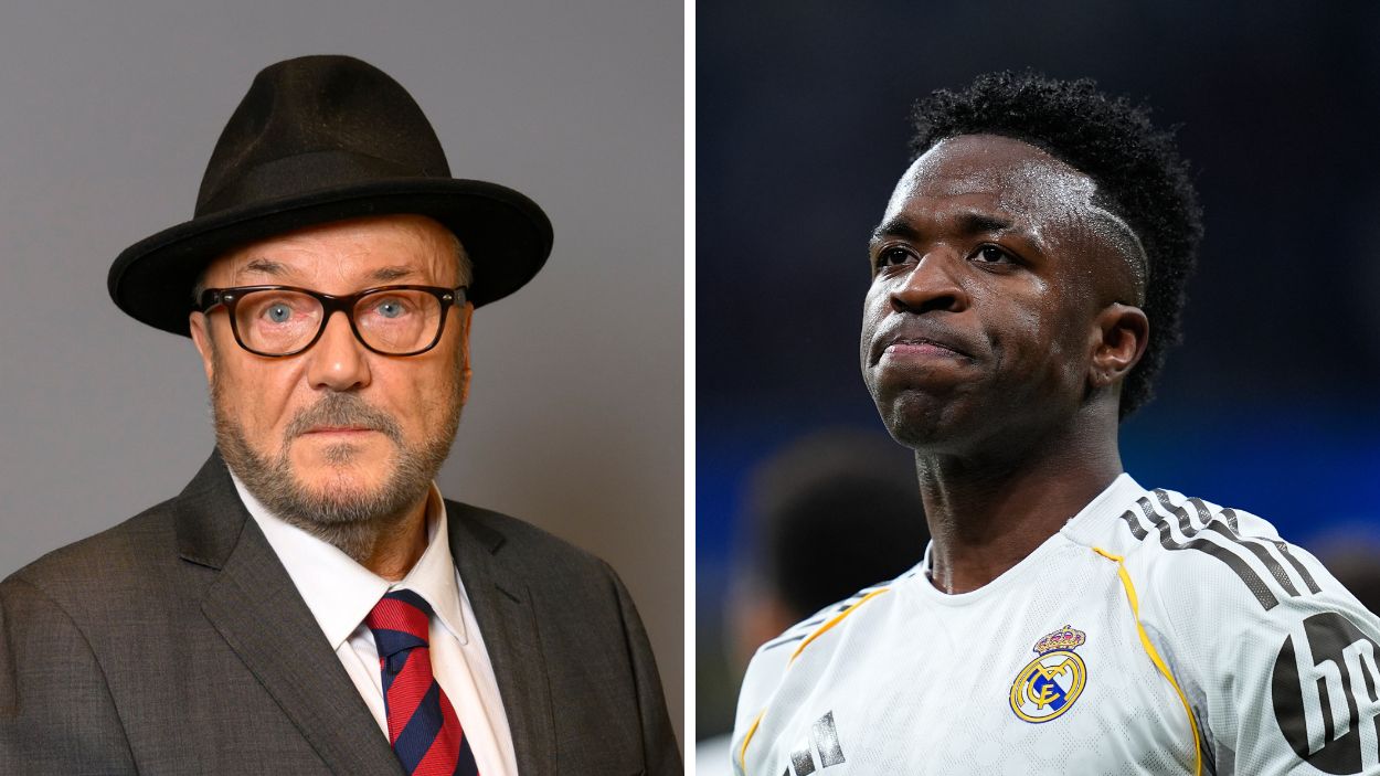 George Galloway y Vinicius Junior.