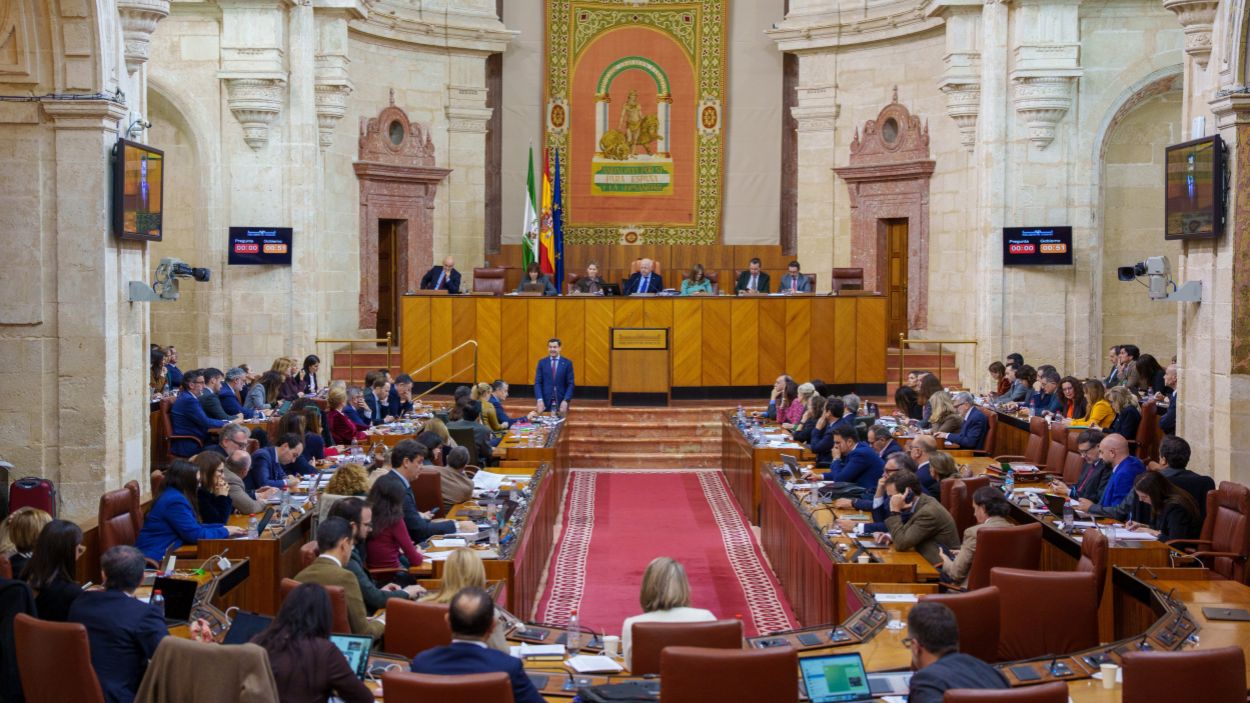 Salón de Plenos del Parlamento de Andalucía / Archivo EP 