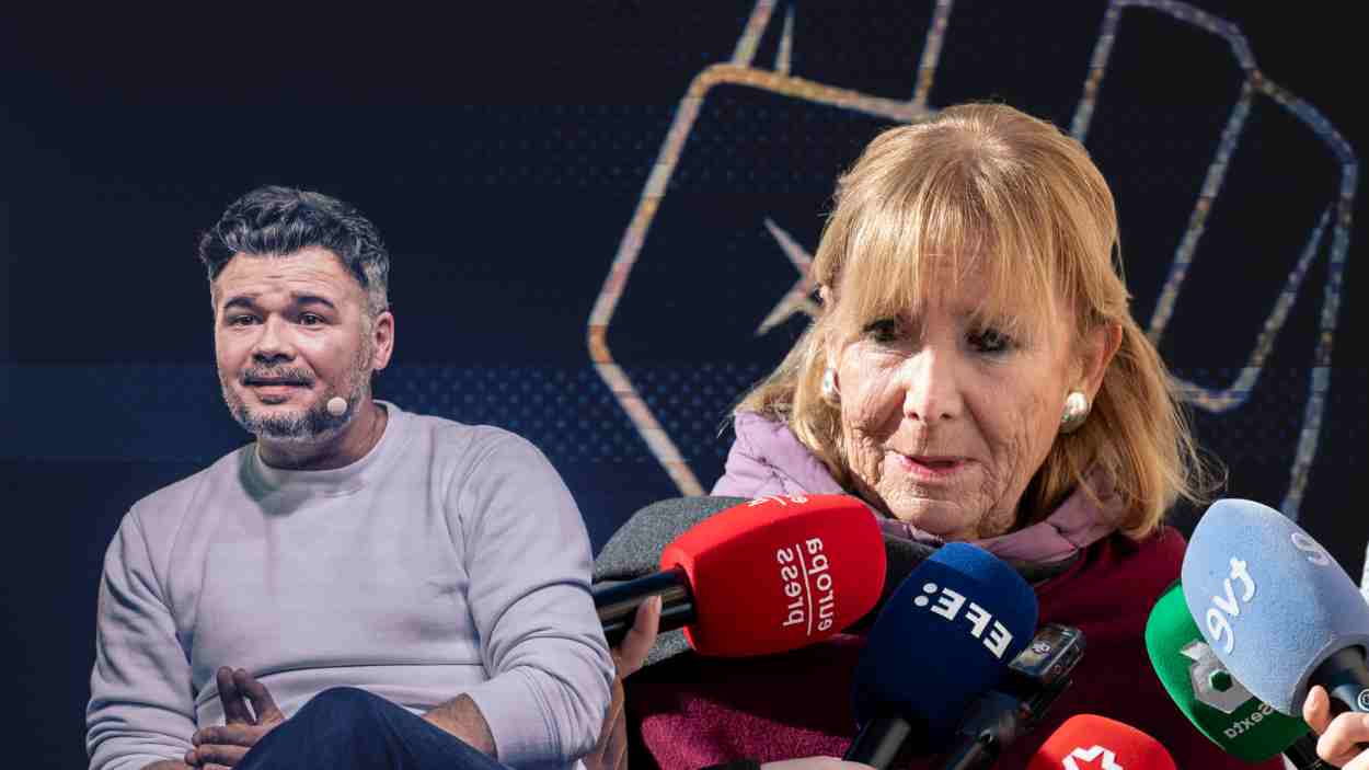 La reacción de Esperanza Aguirre al proyecto de Rufián