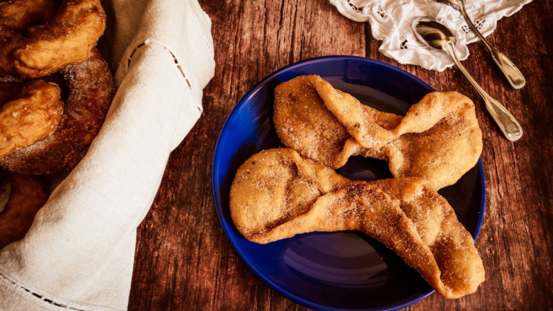 Unos pestiños listos para comer