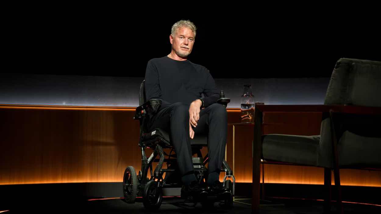 Eric Dane durante su última entrevista en el episodio del documental de Netflix, ‘Famous Last Words’. Netflix.