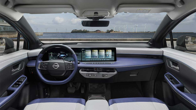nissan leaf salpicadero