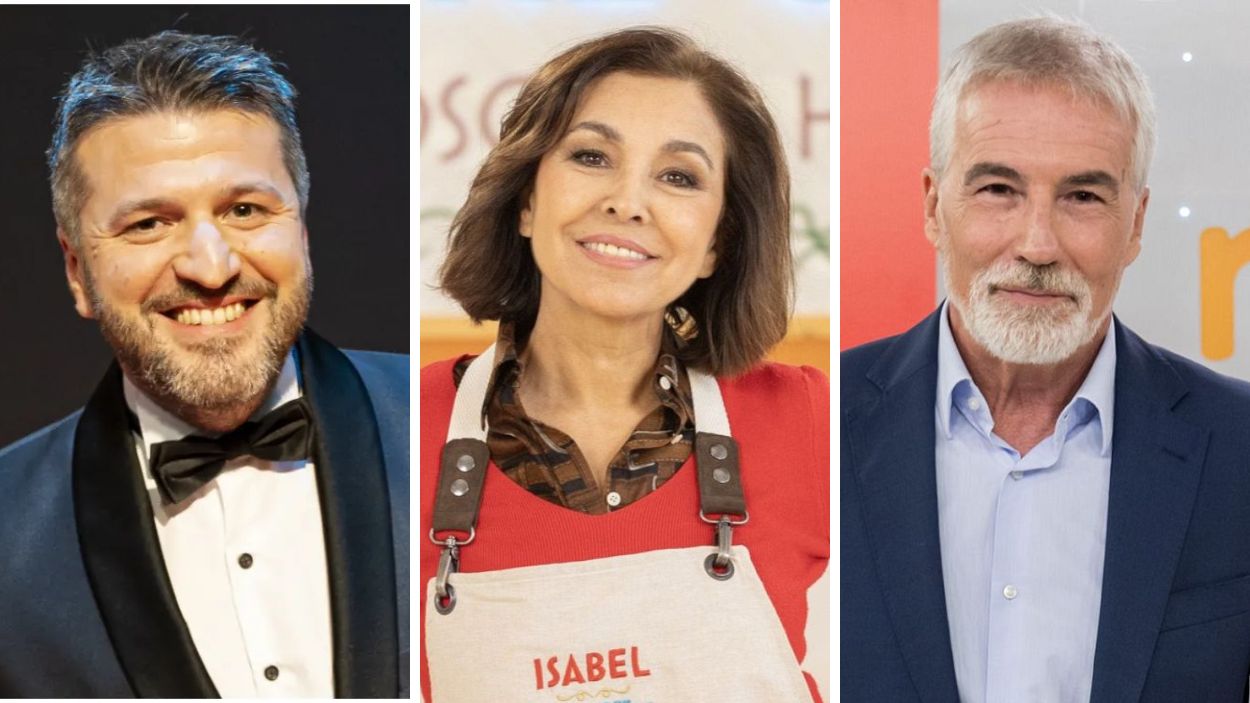 Aimar Bretos, Isabel Gemio y David Cantero