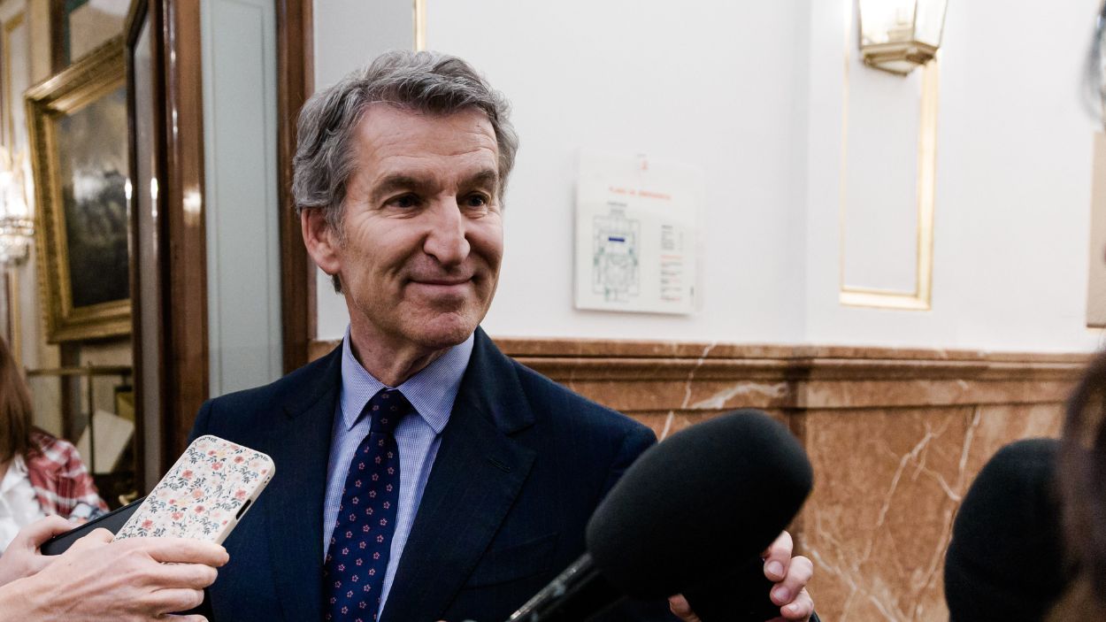 El presidente del PP, Alberto Núñez Feijóo. EP.