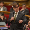 El president de la Generalitat, Salvador Illa, durante la sesión de control en el Parlament de Cataluña, del 25 de febrero de 2026. Alberto Paredes / EP