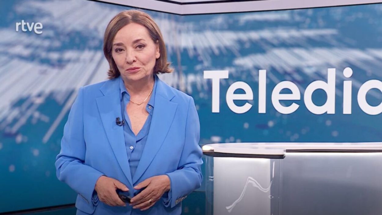 Pepa Bueno en 'Telediario 2'. RTVE