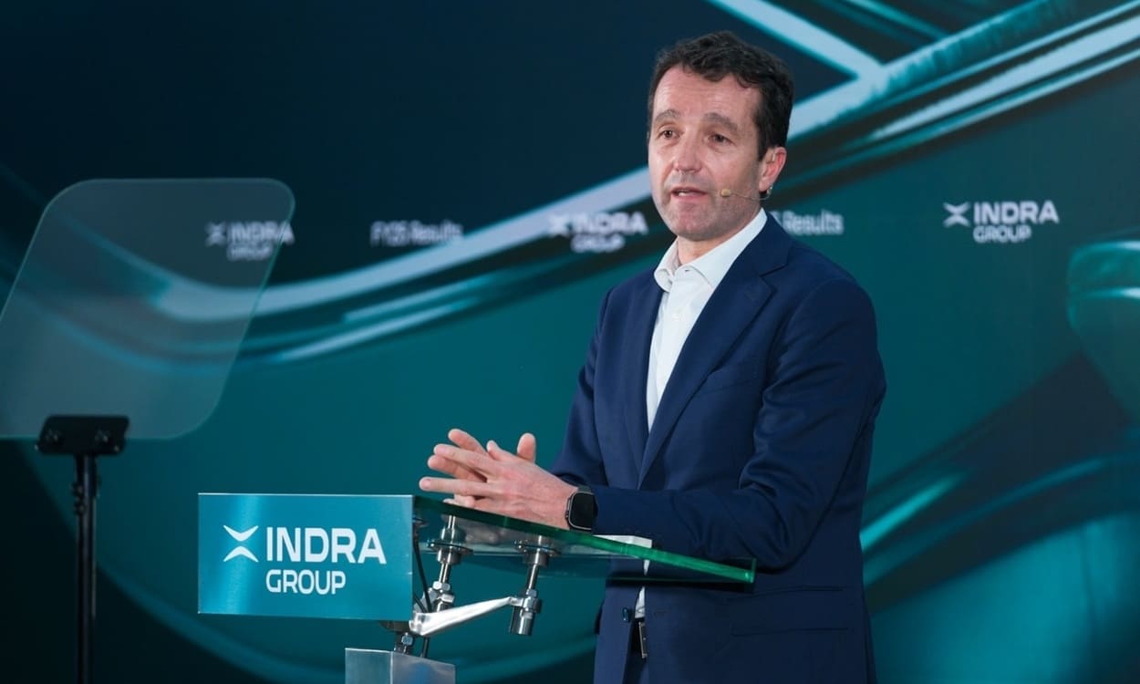 El presidente de Indra, Ángel Escribano. INDRA