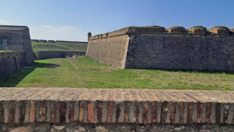 Interior del Castillo de San Fernando de Figueres.