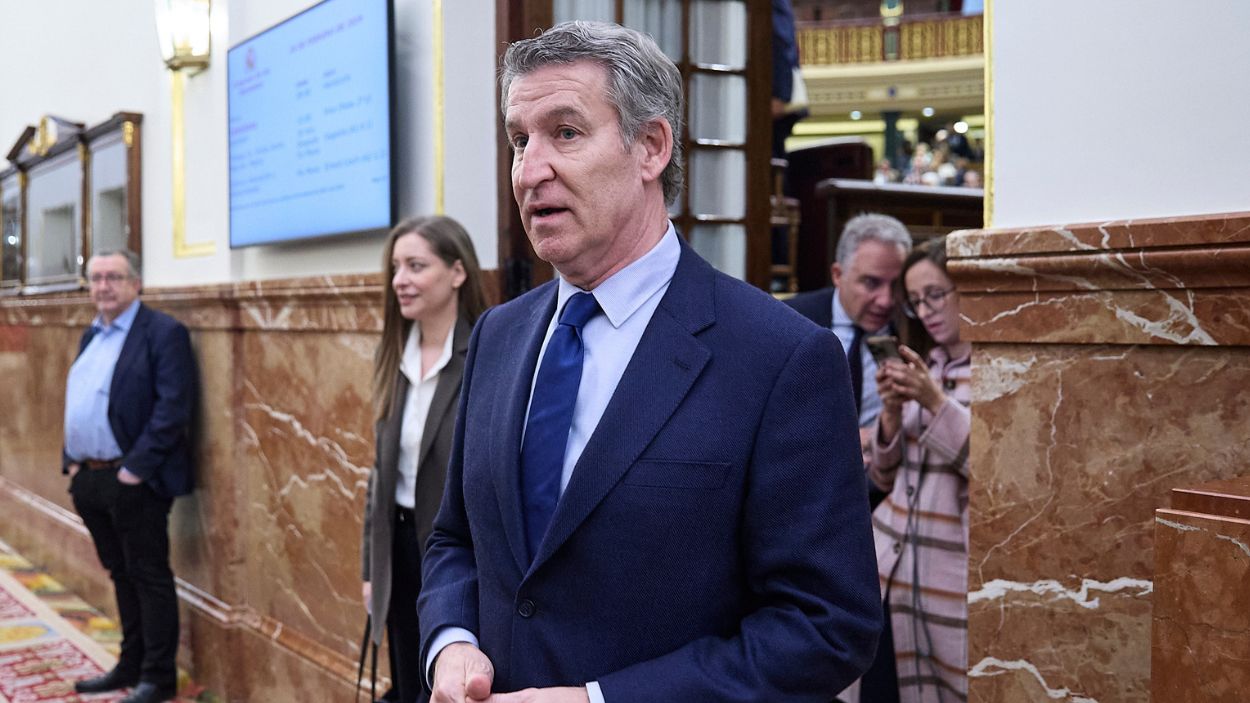 El presidente del Partido Popular, Alberto Núñez Feijóo. EP.