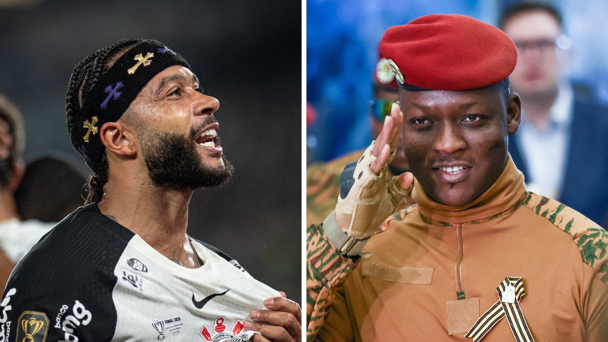 Memphis Depay e Ibrahim Traoré.