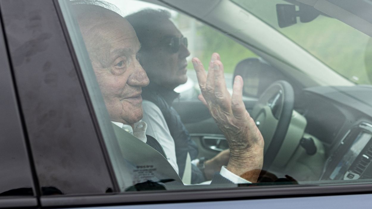 Juan Carlos I abandona Sanxenxo. EP/Archivo.