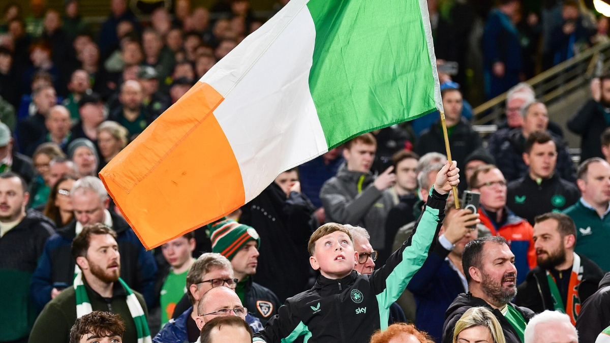 Afición irlandesa durante un partido| X