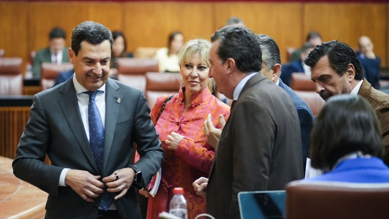 Presidente de la Junta de Andalucía, Moreno Bonilla, en el Parlamento andaluz / EP
