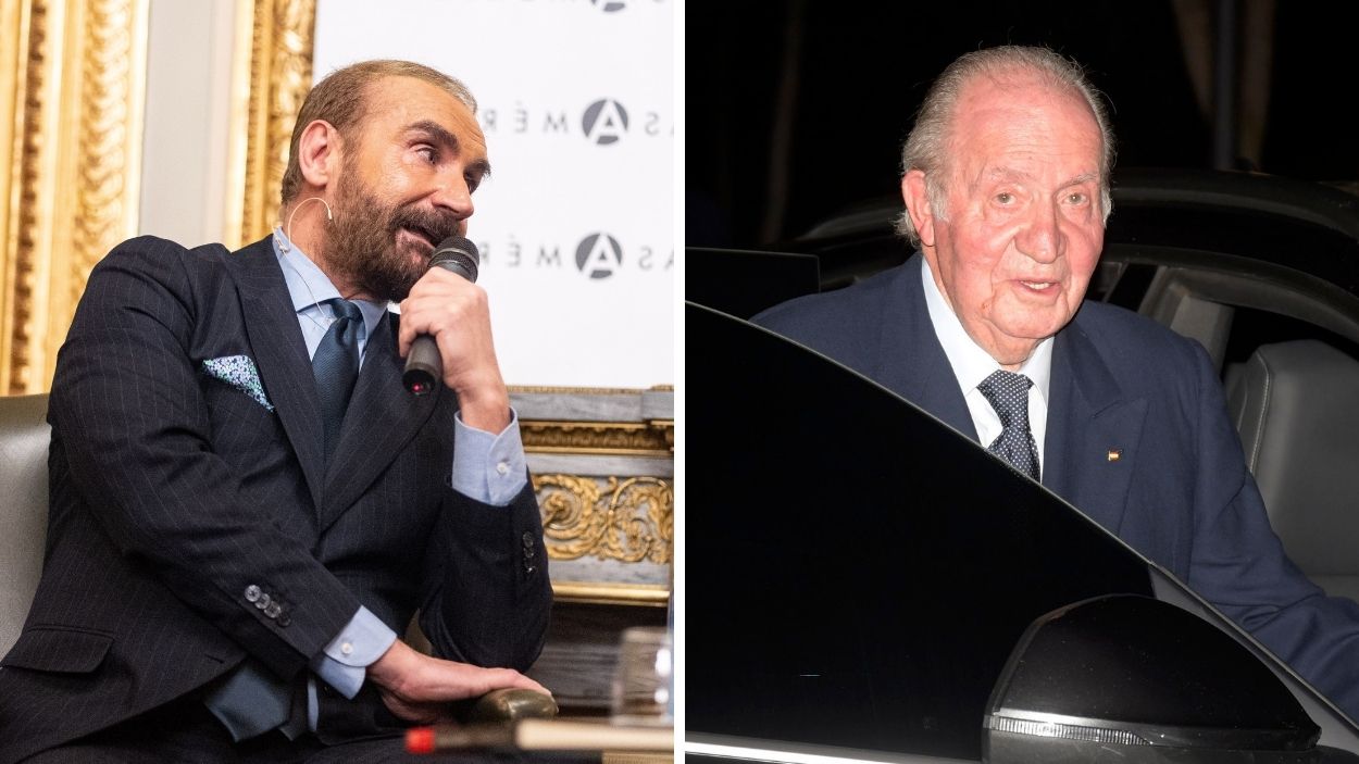 Fotomontaje de Euprepio Padula y el rey emérito. Elaboración propia.