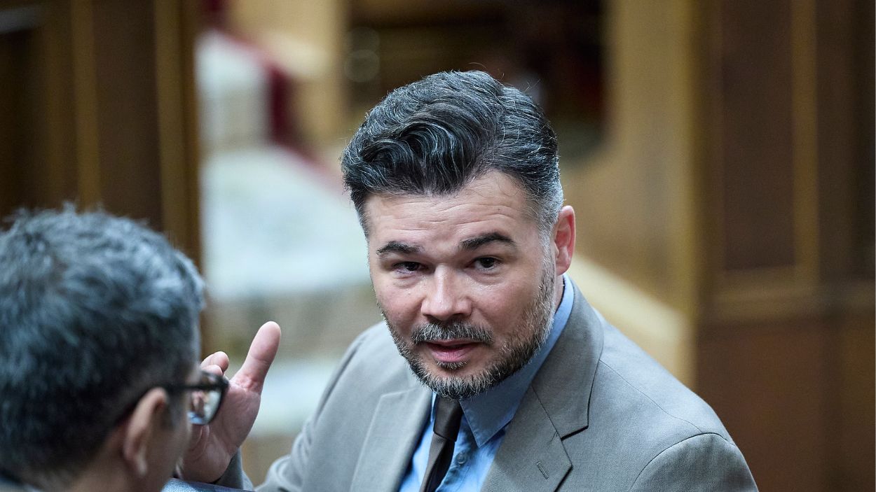 El portavoz de ERC en el Congreso, Gabriel Rufián. EP.