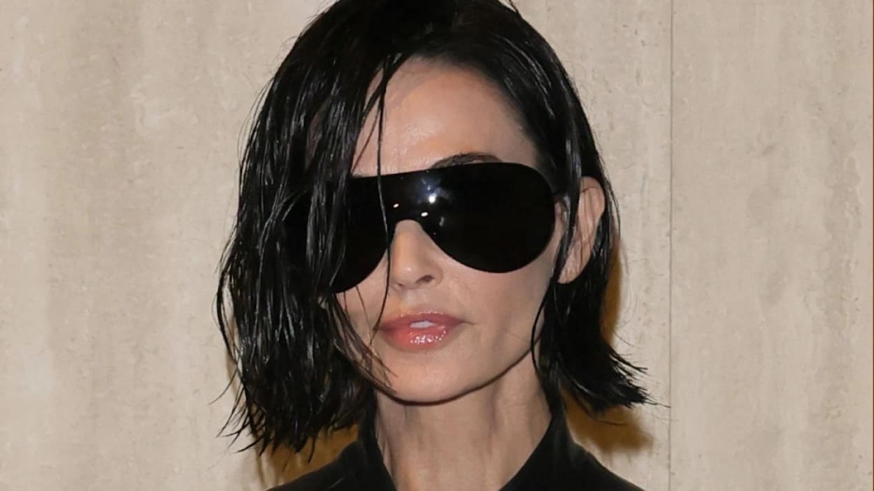 Demi Moore en Gucci Milán Fashion Week