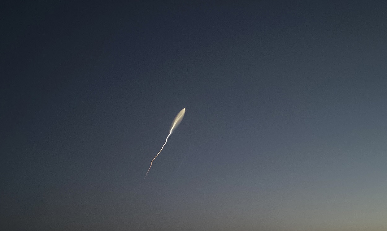 Un misil surcando el cielo de Teherán. EP