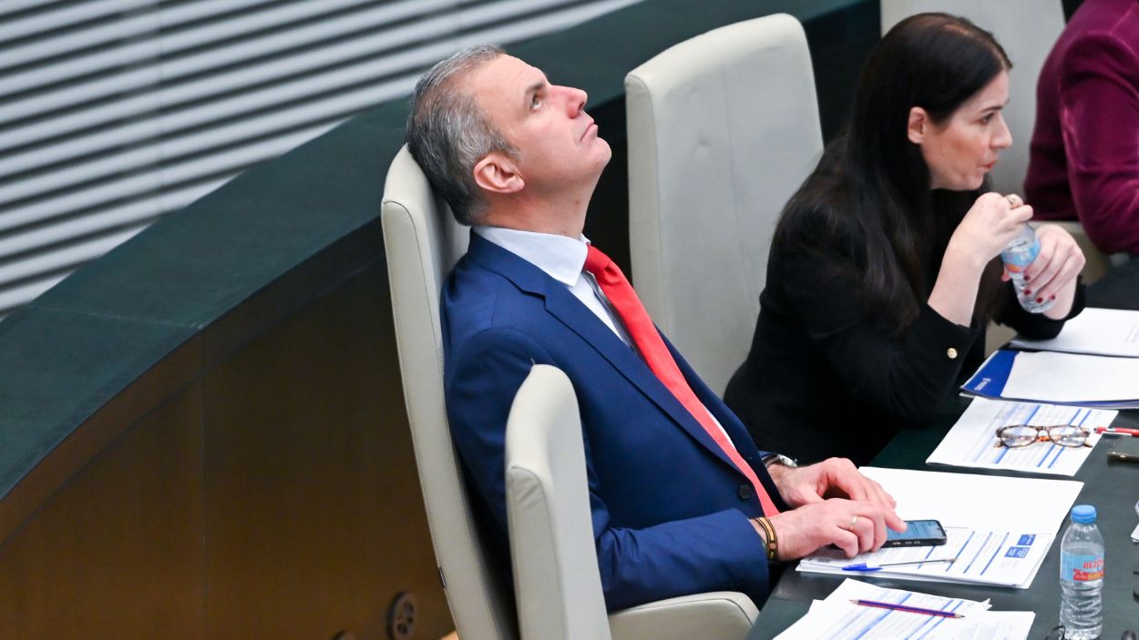 El todavía portavoz de Vox en el Ayuntamiento, Javier Ortega Smith. EP.